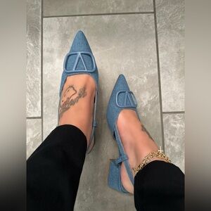 🆕 Denim Block Heel Pumps | Chic & Comfortable Statement Heels